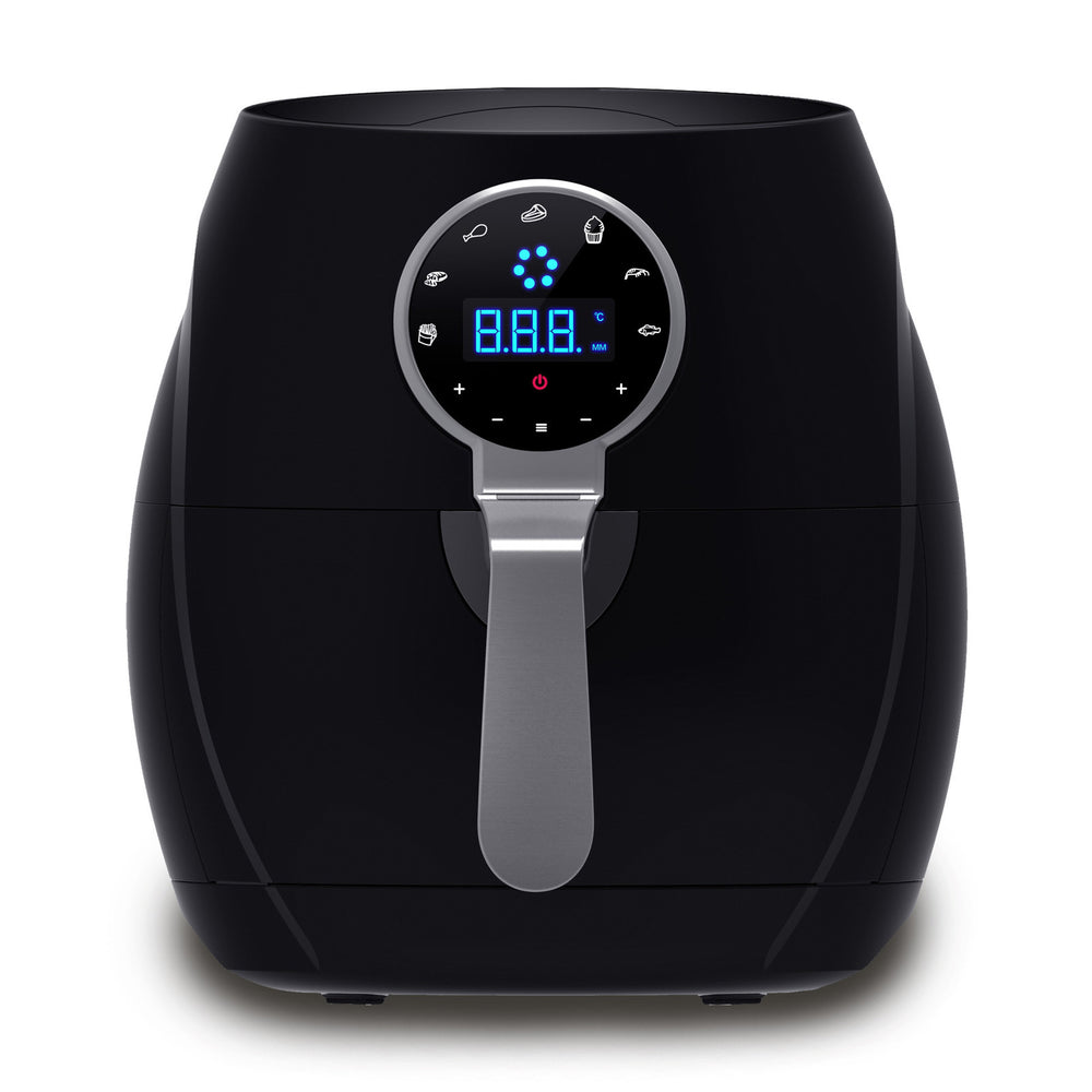 Kitchen Couture 5L Digital Air Fryer Low Fat Fast Cooking LCD Touch Screen 5 Litre Black