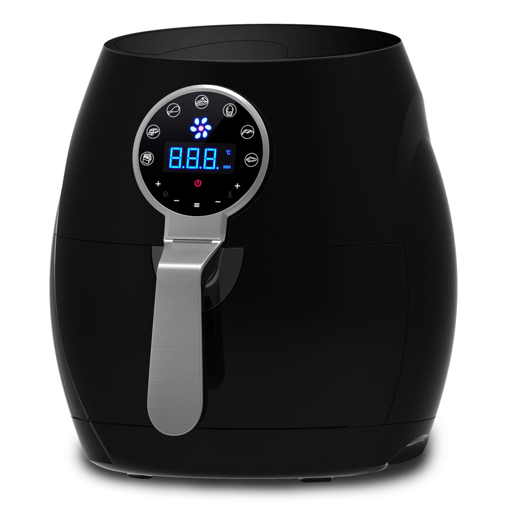 Kitchen Couture 5L Digital Air Fryer Low Fat Fast Cooking LCD Touch Screen 5 Litre Black