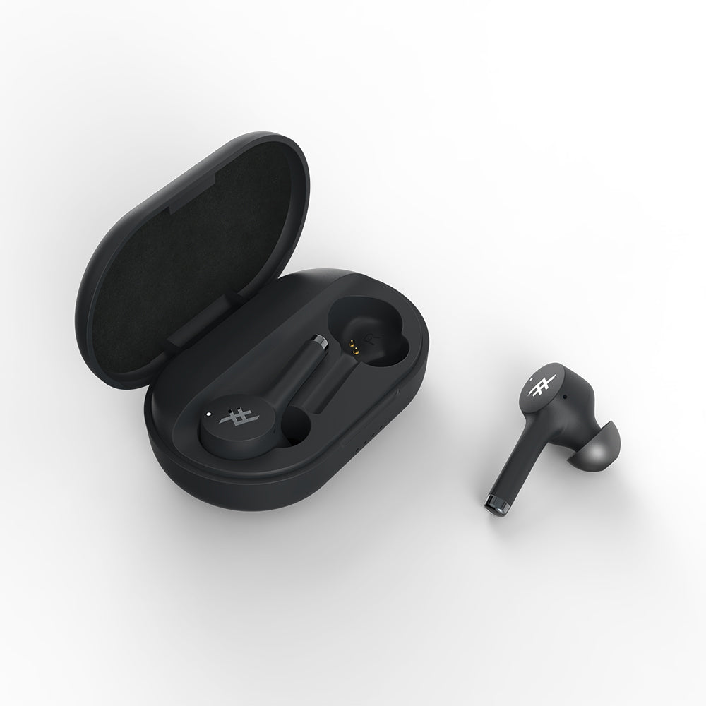 IFROGZ Airtime Pro Earbuds TrulWireless Stem Earbuds + Charging Case - Black