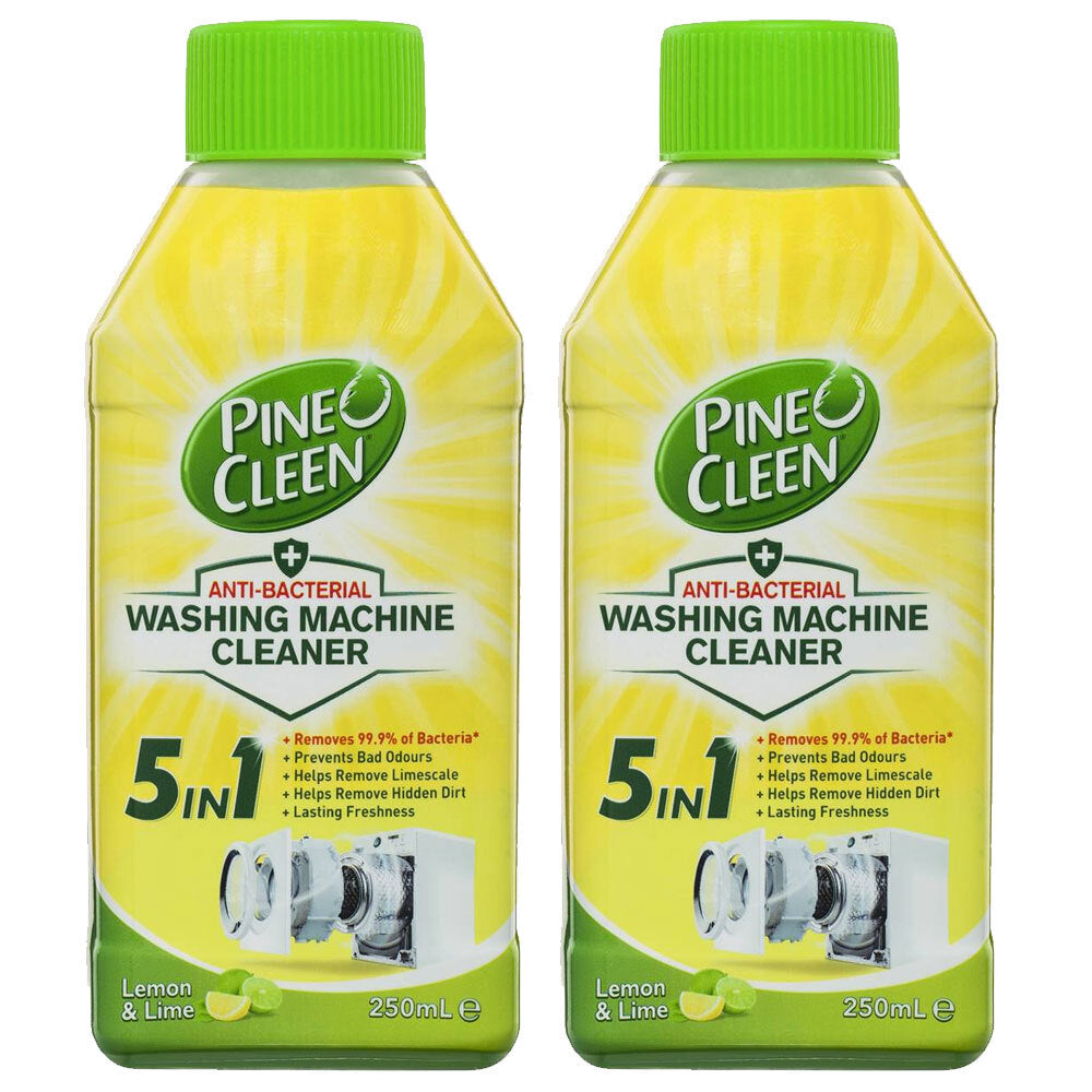 2PK Pine O Cleen 250ml Anti-Bacterial Washing Machine Cleaner - Lemon &amp; Lime