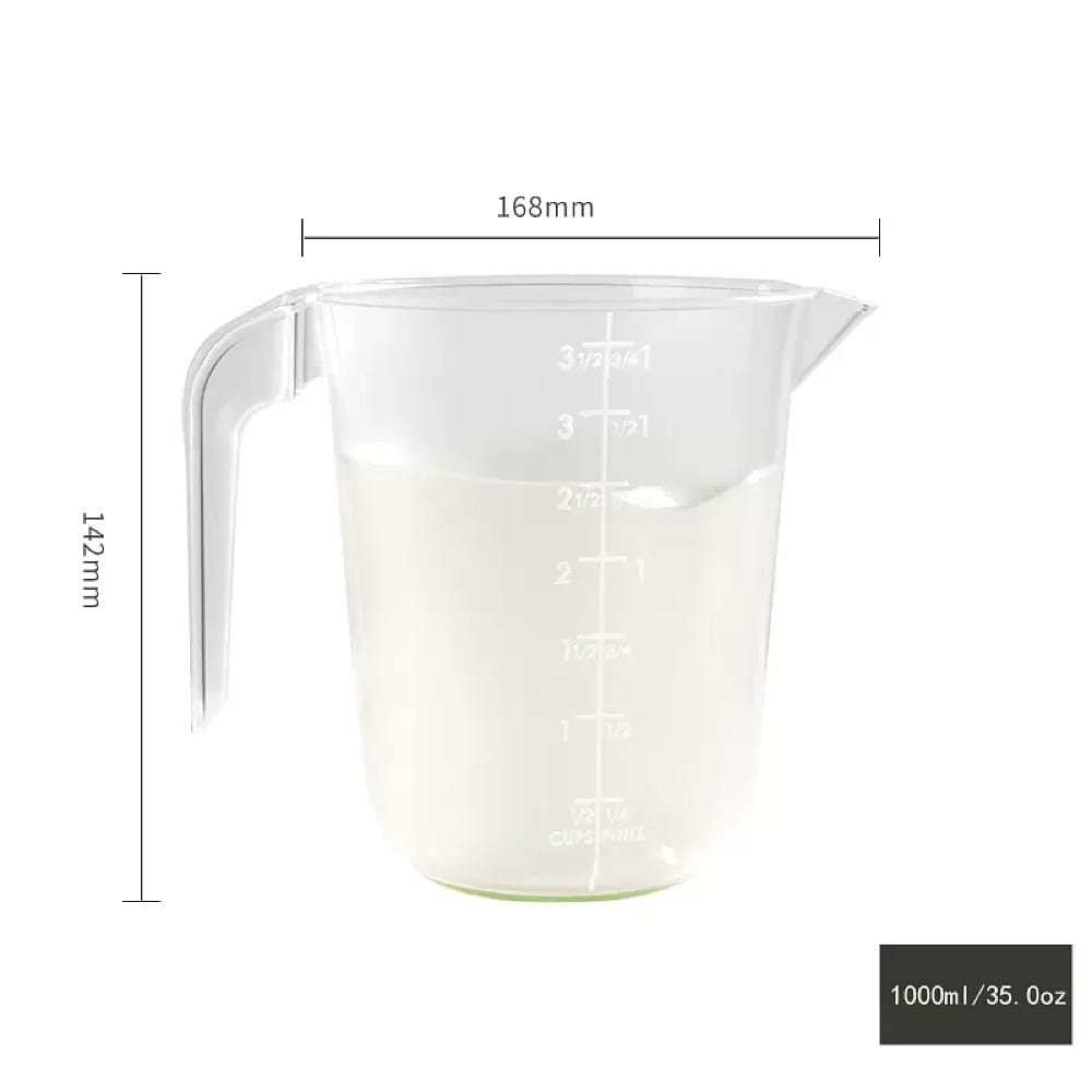 Robo large Plastic Measuring Cup non slip ring bottom 1L