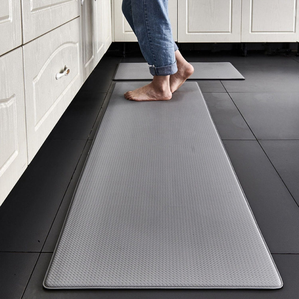 GOMINIMO 2x PVC Non-Slip Waterproof Kitchen Floor Rug Mat