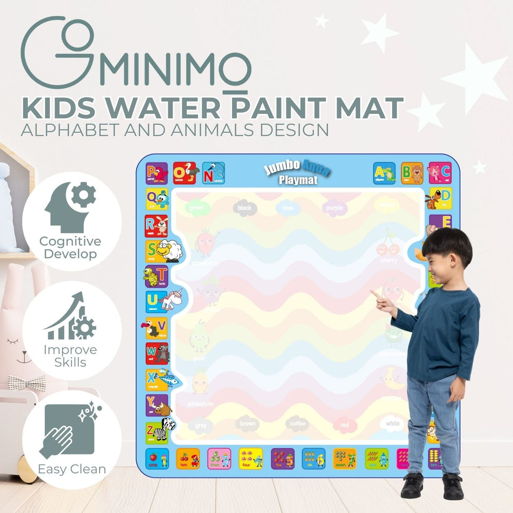 GOMINIMO Water Doodle Drawing Paint Mat Board w/ Pen Kids Gift Educational Toys
