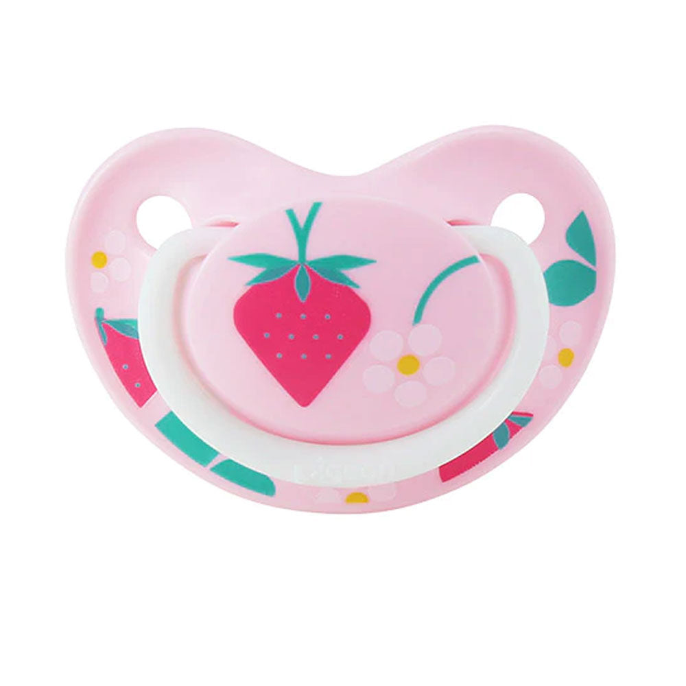 Pigeon S Size Strawberry Flavor Pink Baby Pacifier 2pack