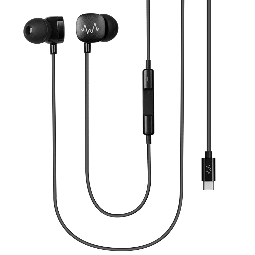 Wave Corded Earphones USB-C For Android Devices w/ Microphone