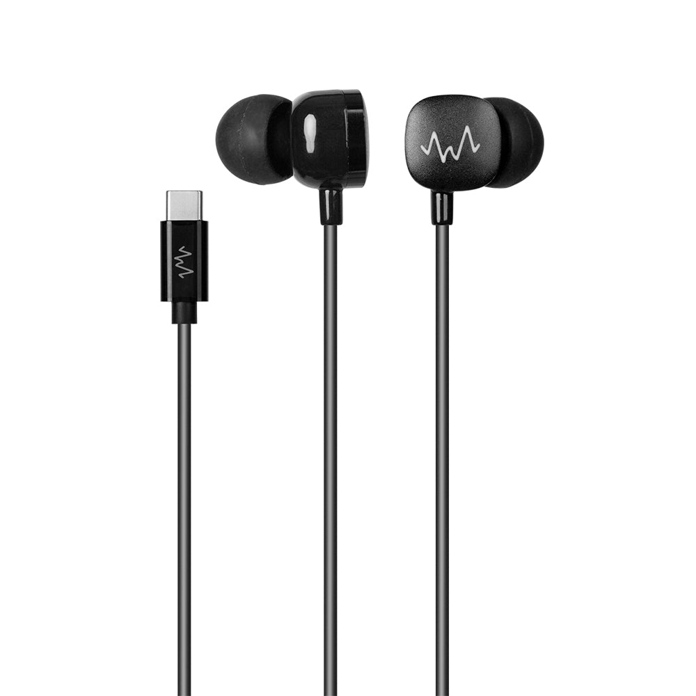 Wave Corded Earphones USB-C For Android Devices w/ Microphone