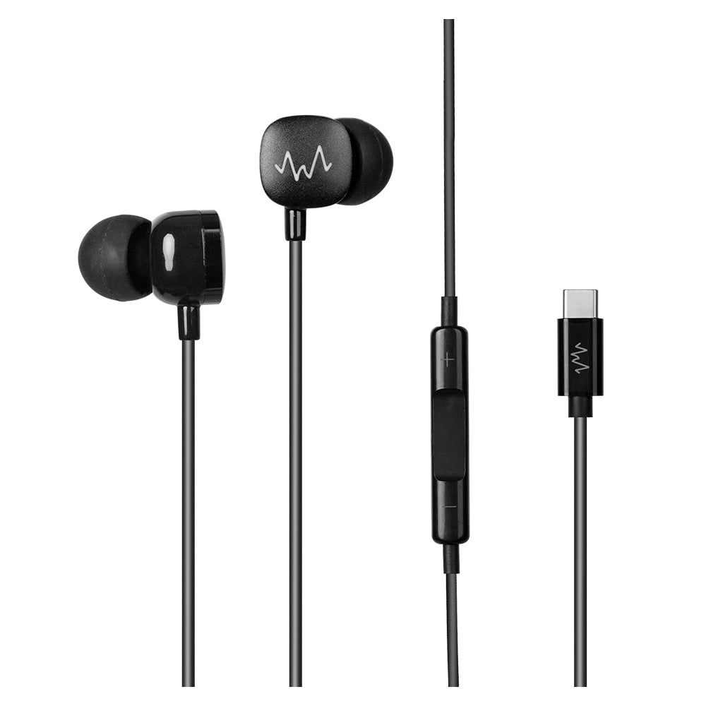 Wave Corded Earphones USB-C For Android Devices w/ Microphone