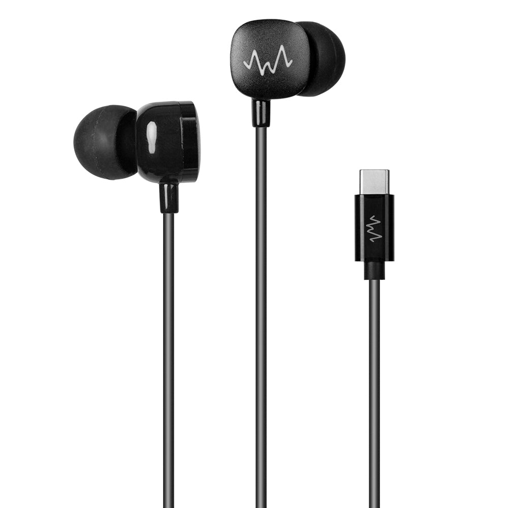 Wave Corded Earphones USB-C For Android Devices w/ Microphone