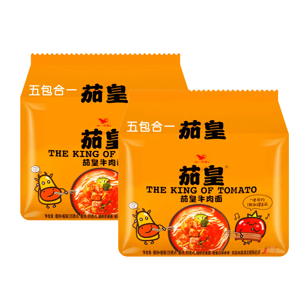 The King of Tomato Instant Noodle Tomato &amp; Beef Flavour 5 pcs 630gX2pack