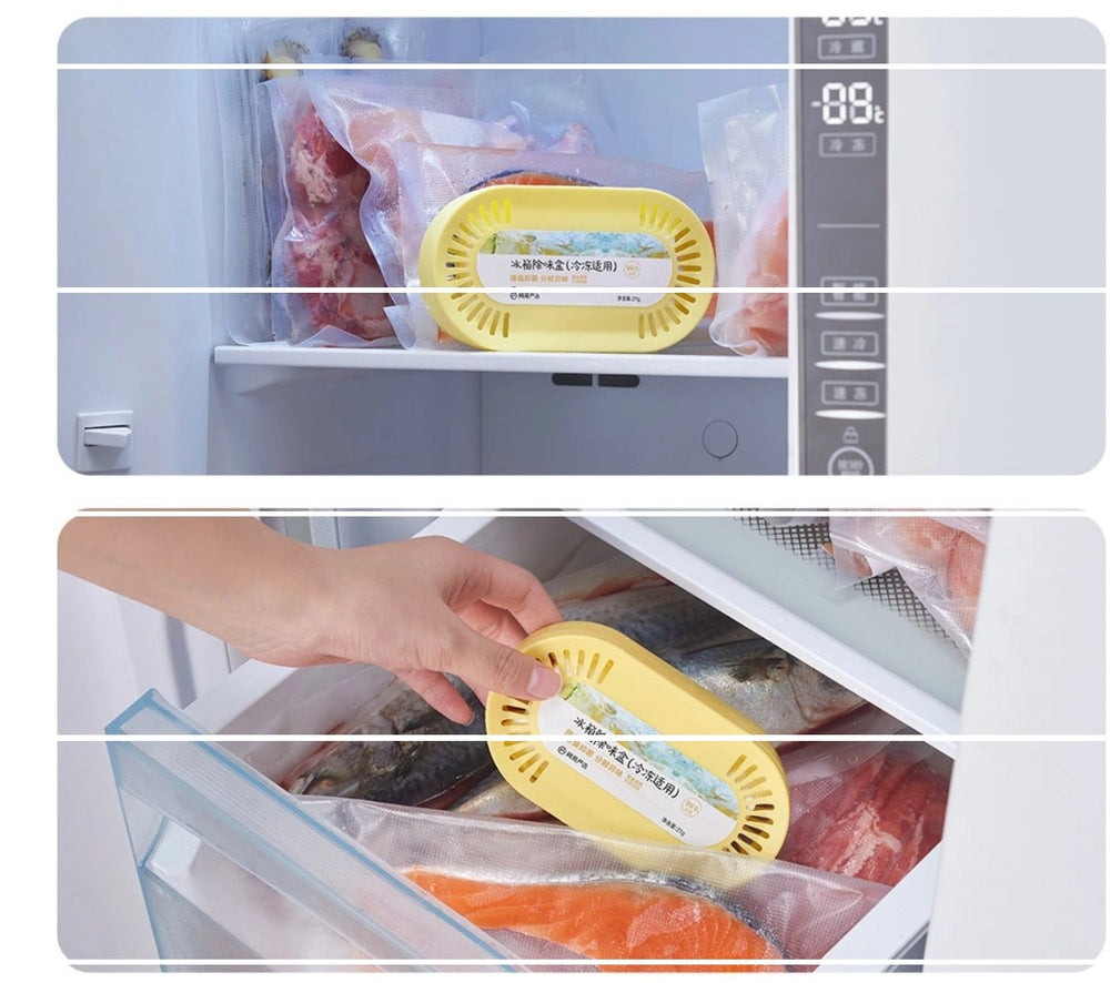 Lifease Natural Grapefruit Scented Refrigerator Deodorizer Box Fridge Odor Absorber 160g X 2Pack