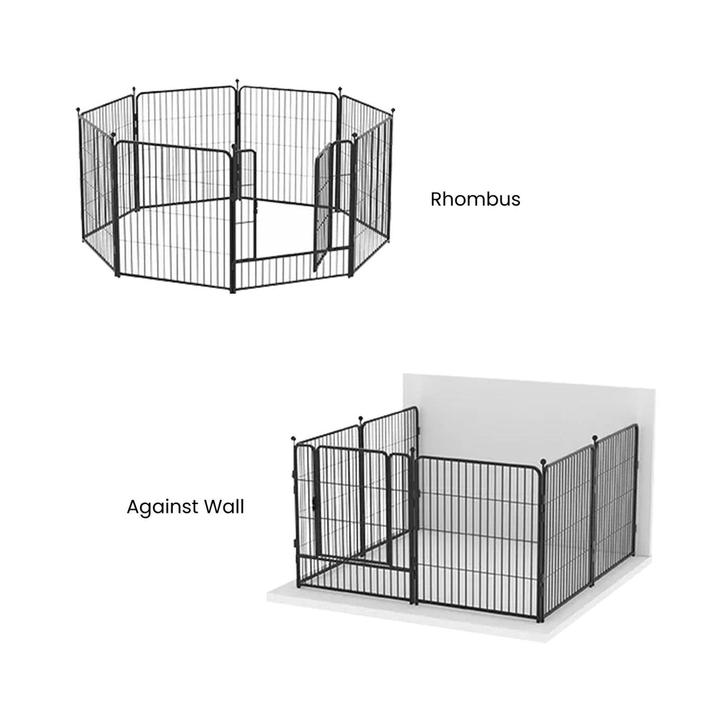 Floofi Easy to Assemble Indoor and Outdoor Multifunctional Dog Playpen 32&quot; Thick Model