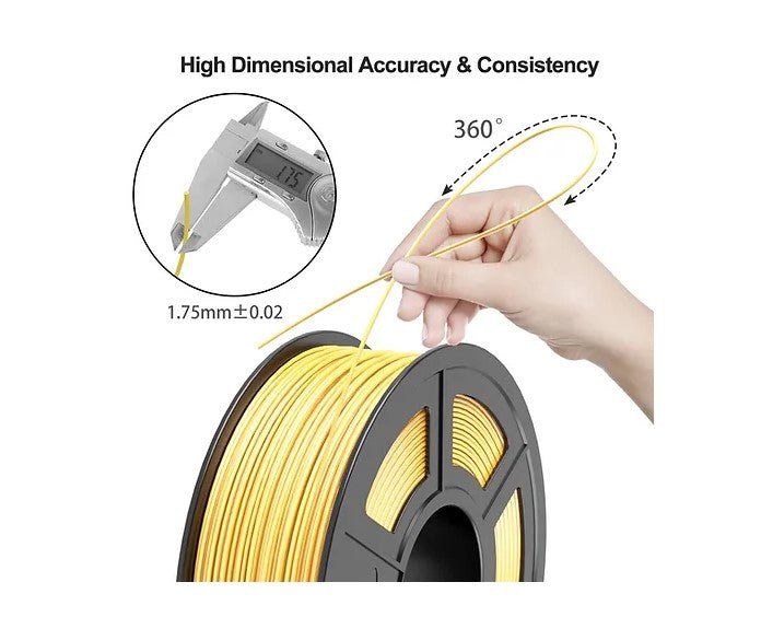 3D Printer Filament Silk 1KG - Gold