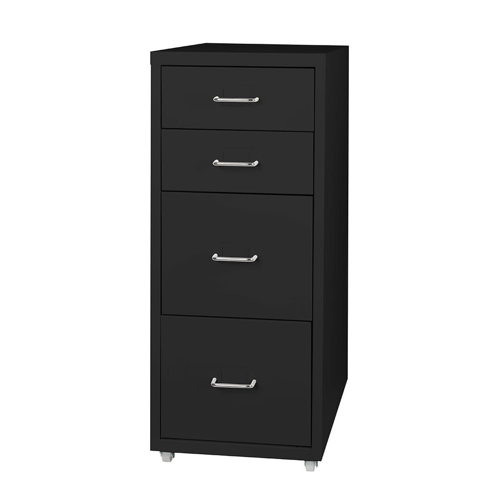 Levede 4 Drawer Office Drawers Cabinet Storage Cabinets Steel Rack Home Black