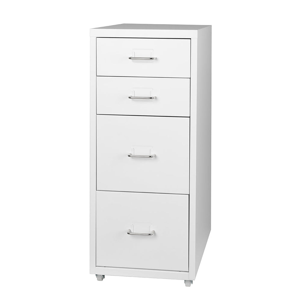 Levede 4 Drawer Office Drawers Cabinet Storage Cabinets Steel Rack Home White