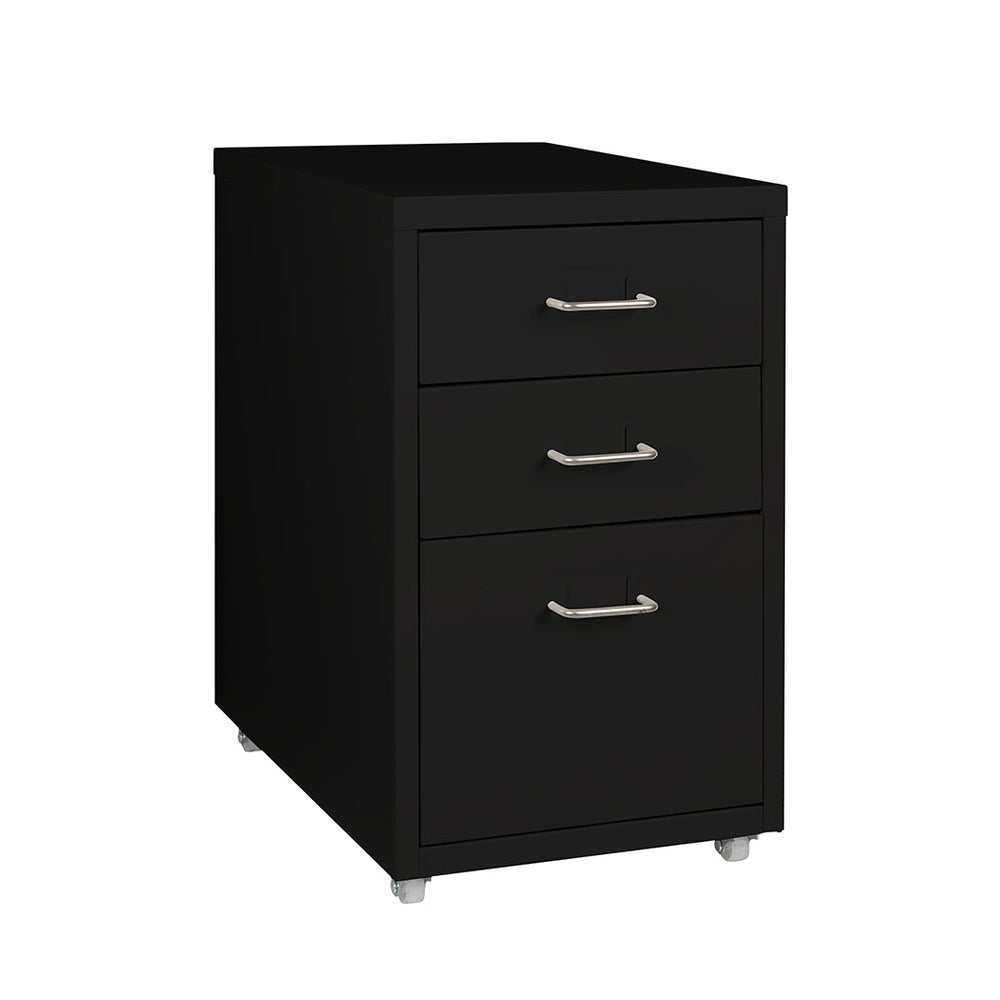 Levede 3 Drawer Office Drawers Cabinet Storage Cabinets Steel Rack Home Black