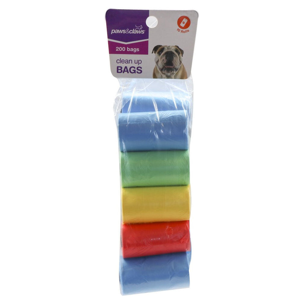 200pc Paws &amp; Claws Doggy Clean Up Bags