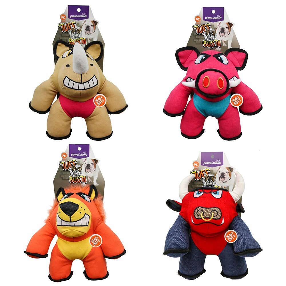 Paws &amp; Claws Tuff Busta Pet Toy 26cm Assorted