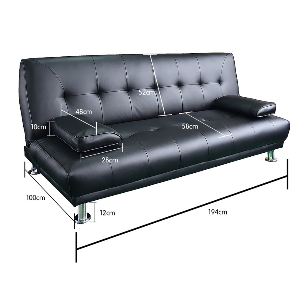 Sarantino Alice Modular Sofa Bed with Chaise Lounge - Light Grey