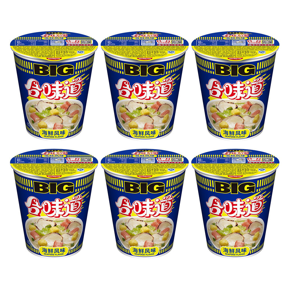 Nissin Instant Noodle Big Cup Seafood Flavour 108gX6pack