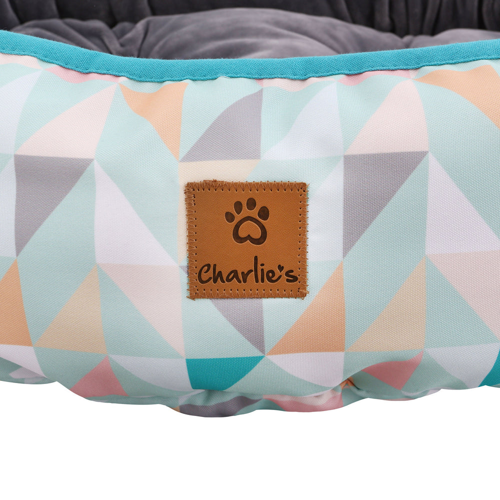 Charlie&#39;s Pet Funk Nest Bed Green Triangle Small 45x56x15cm