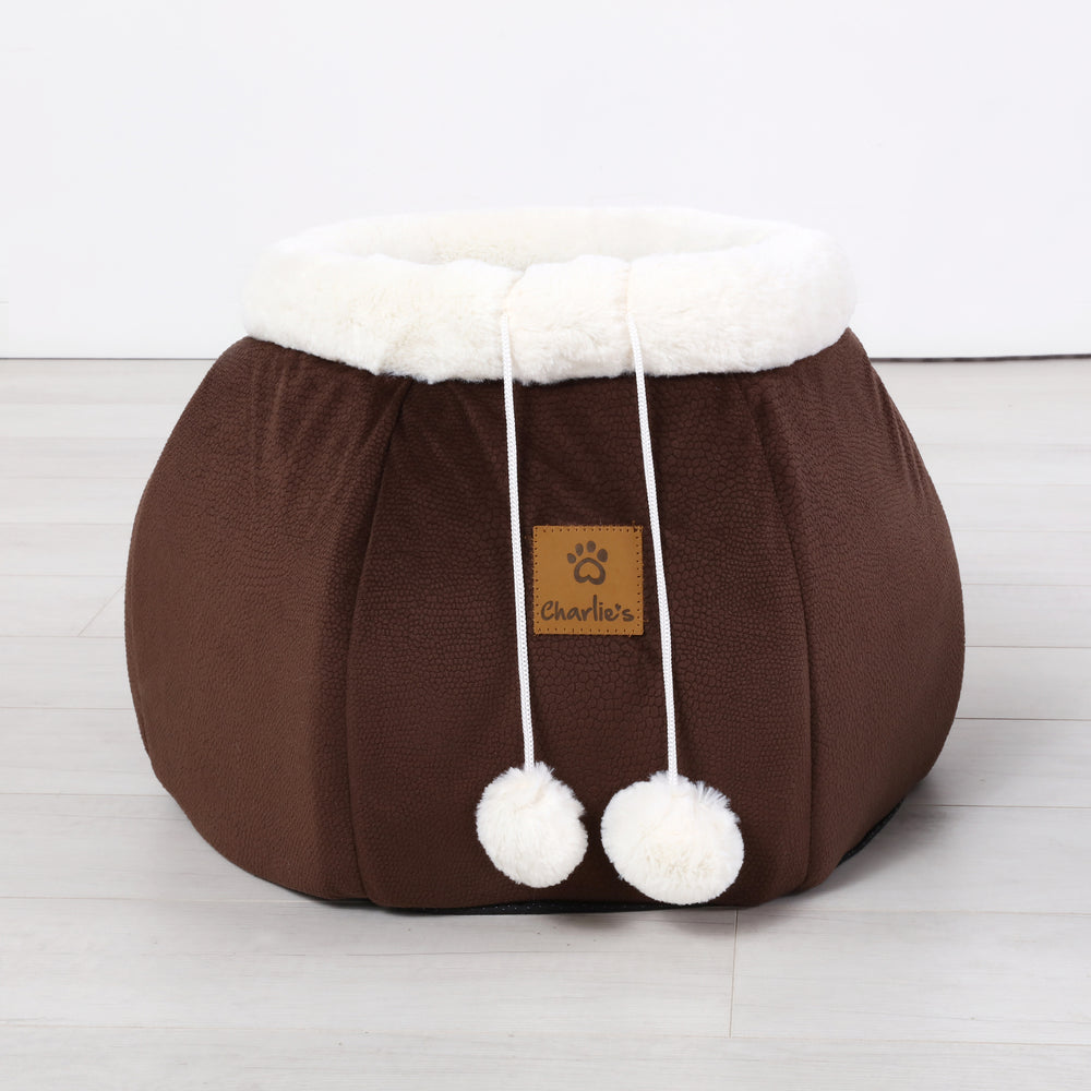 Charlie&#39;s Honeypot Cat Cave Snuggler Chocolate