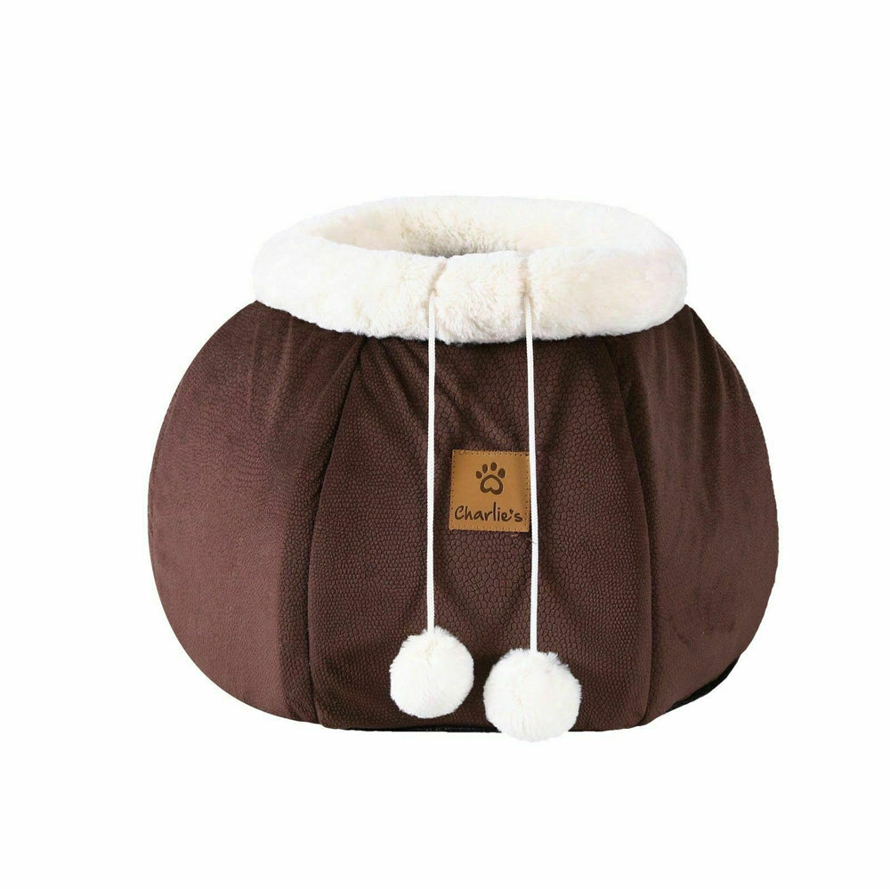 Charlie&#39;s Honeypot Cat Cave Snuggler Chocolate