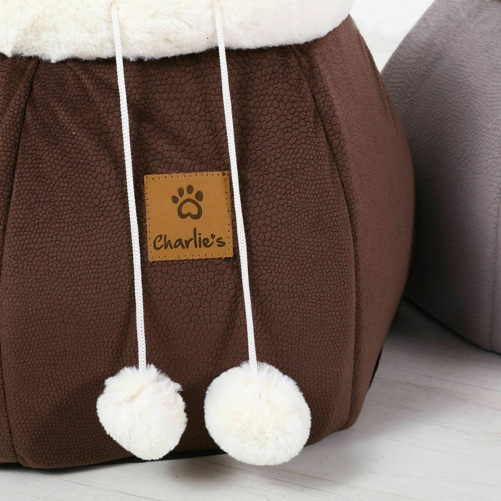 Charlie&#39;s Honeypot Cat Cave Snuggler Chocolate