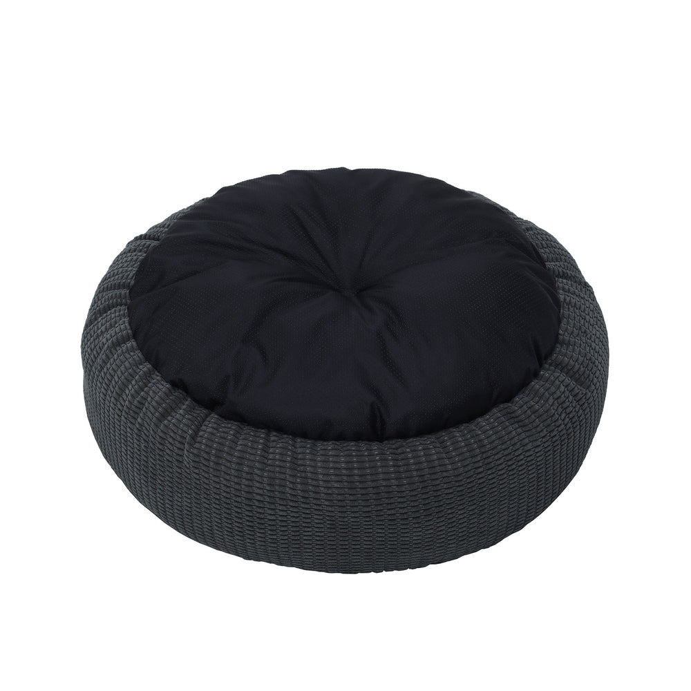 Charlie&#39;s Snookie Hooded Calming Dog Bed Charcoal Medium