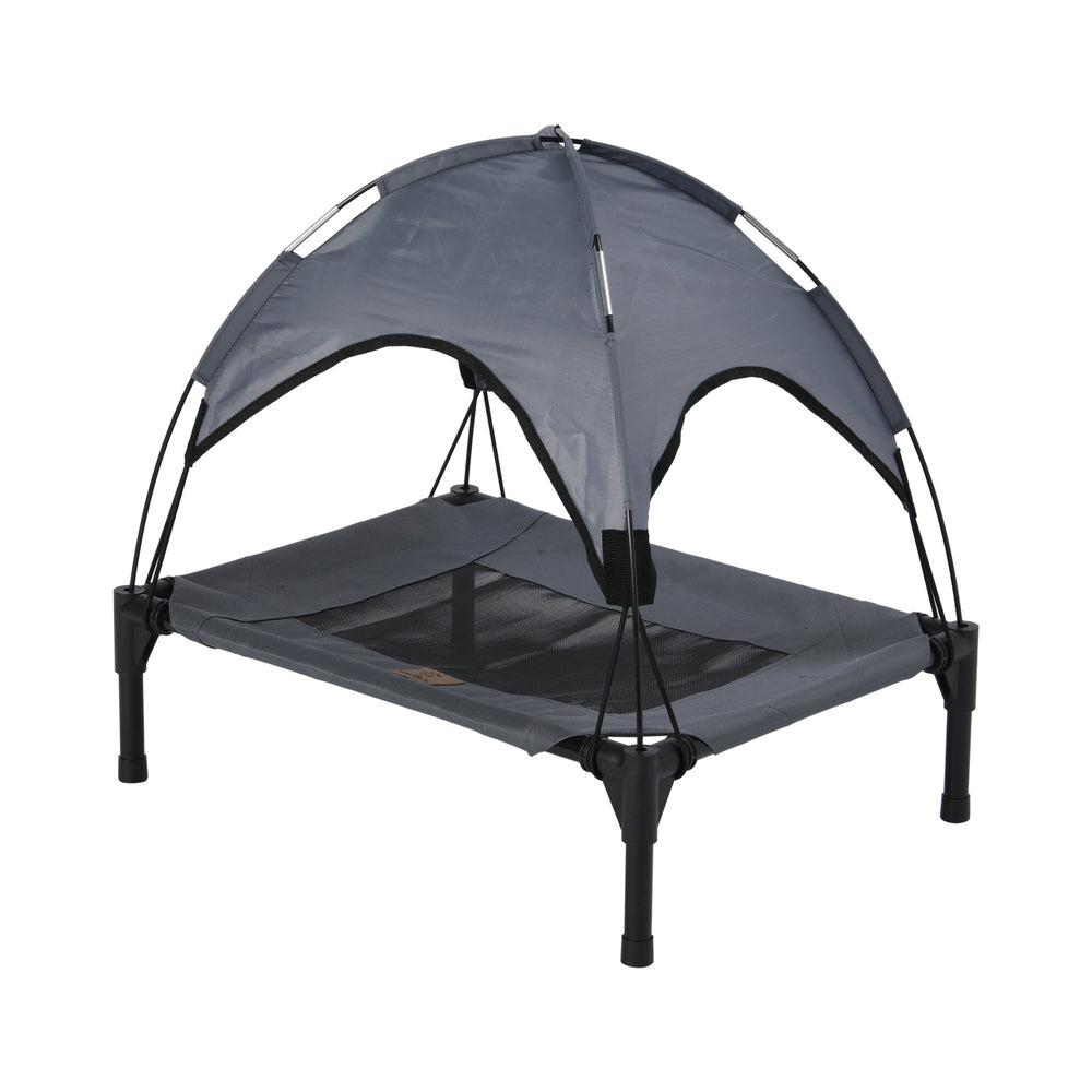 Charlie&#39;s Elevated Dog Bed With Tent Grey Small