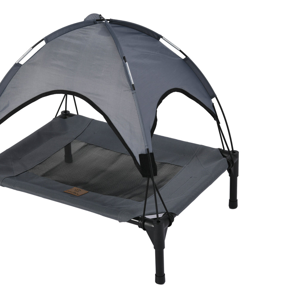 Charlie&#39;s Elevated Dog Bed With Tent Grey Small