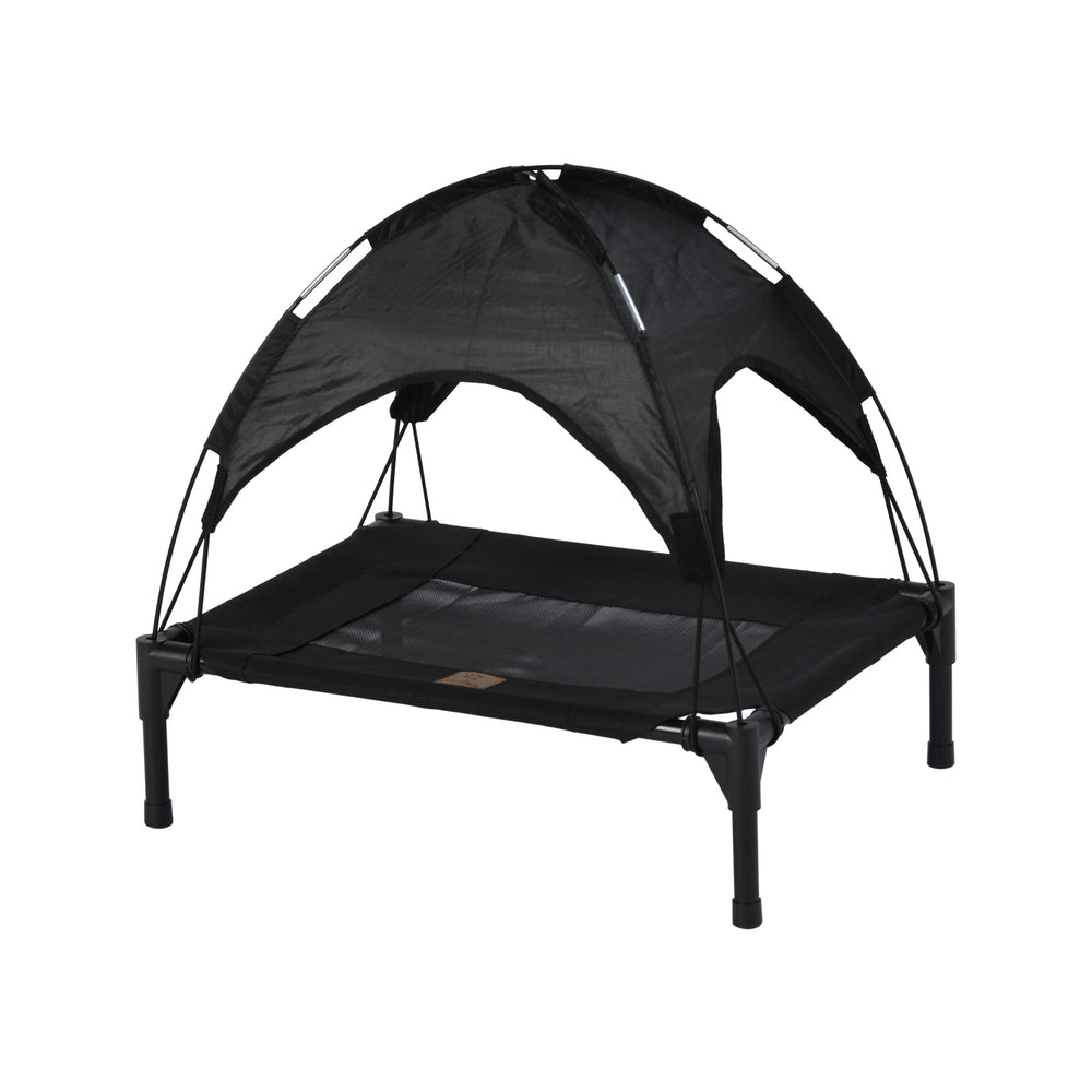 Charlie&#39;s Elevated Dog Bed With Tent Black Small