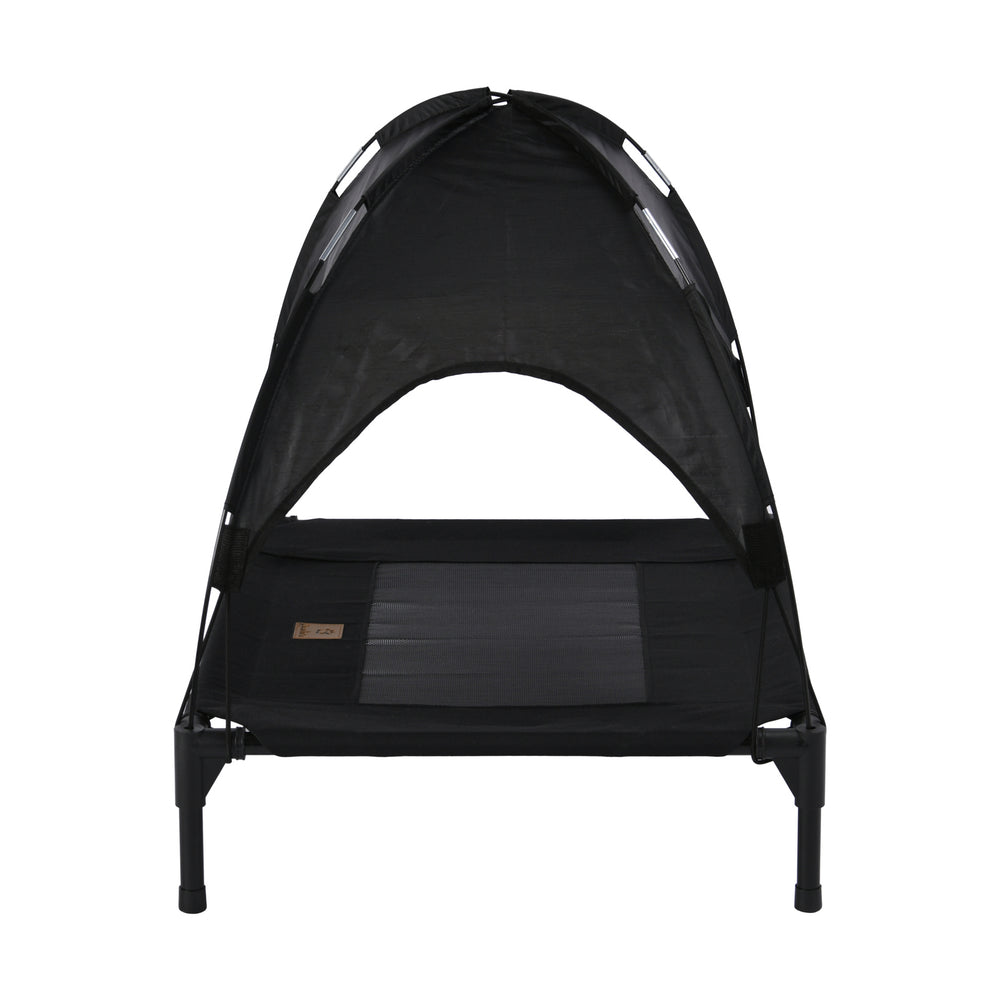 Charlie&#39;s Elevated Dog Bed With Tent Black Medium