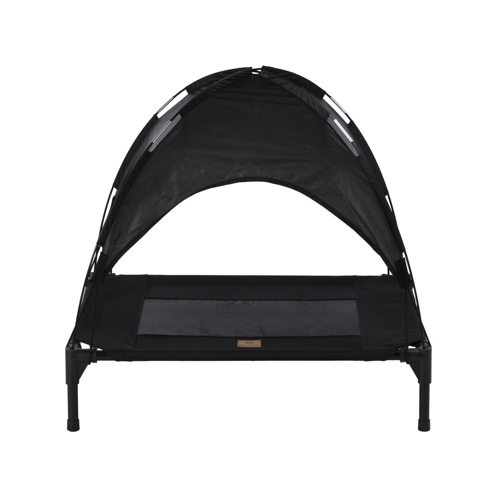 Charlie&#39;s Elevated Dog Bed With Tent Black Medium