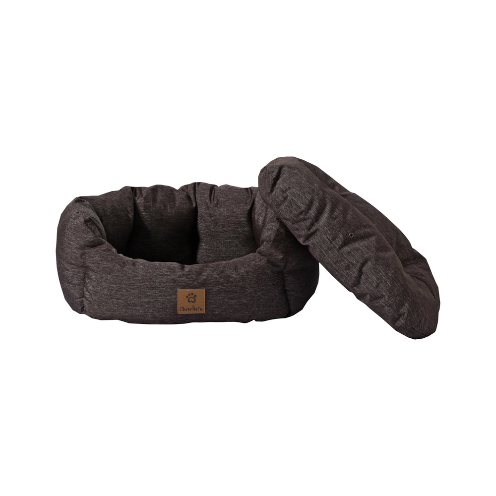 Charlie&#39;s Pet Anti Scratch Outdoor Dog Bed - Grey - Small