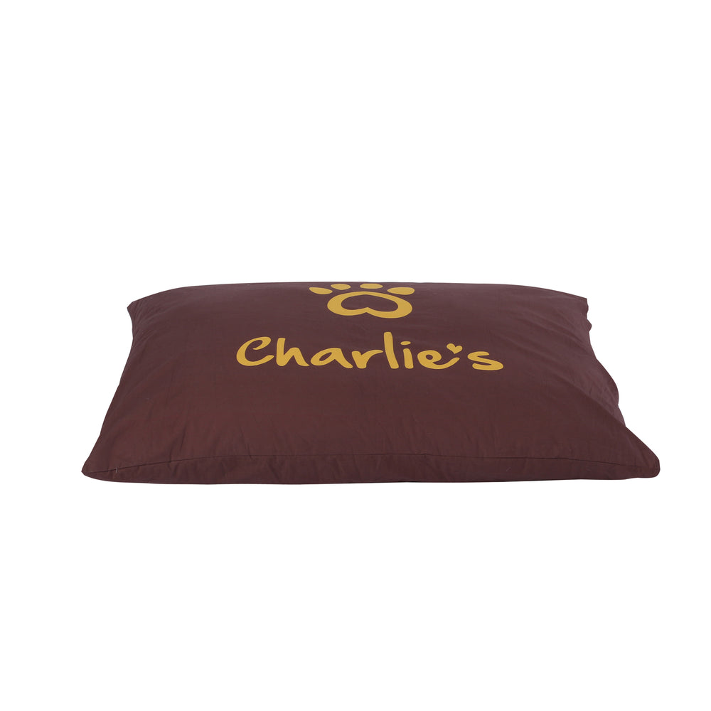 Charlie&#39;s Pet Pillow Dog Bed Cover Terracotta Small