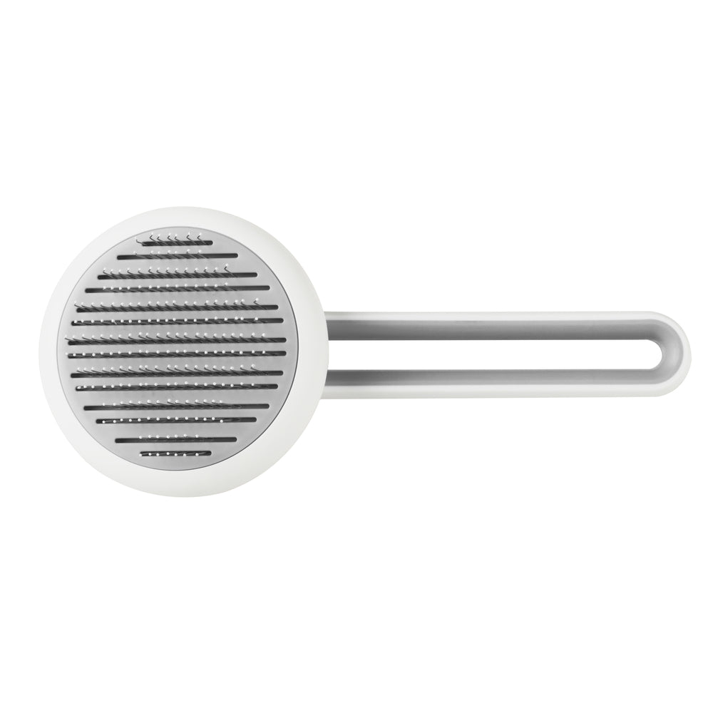 Charlie&#39;s Pippa Easy Clean Pet Button Brush Grey