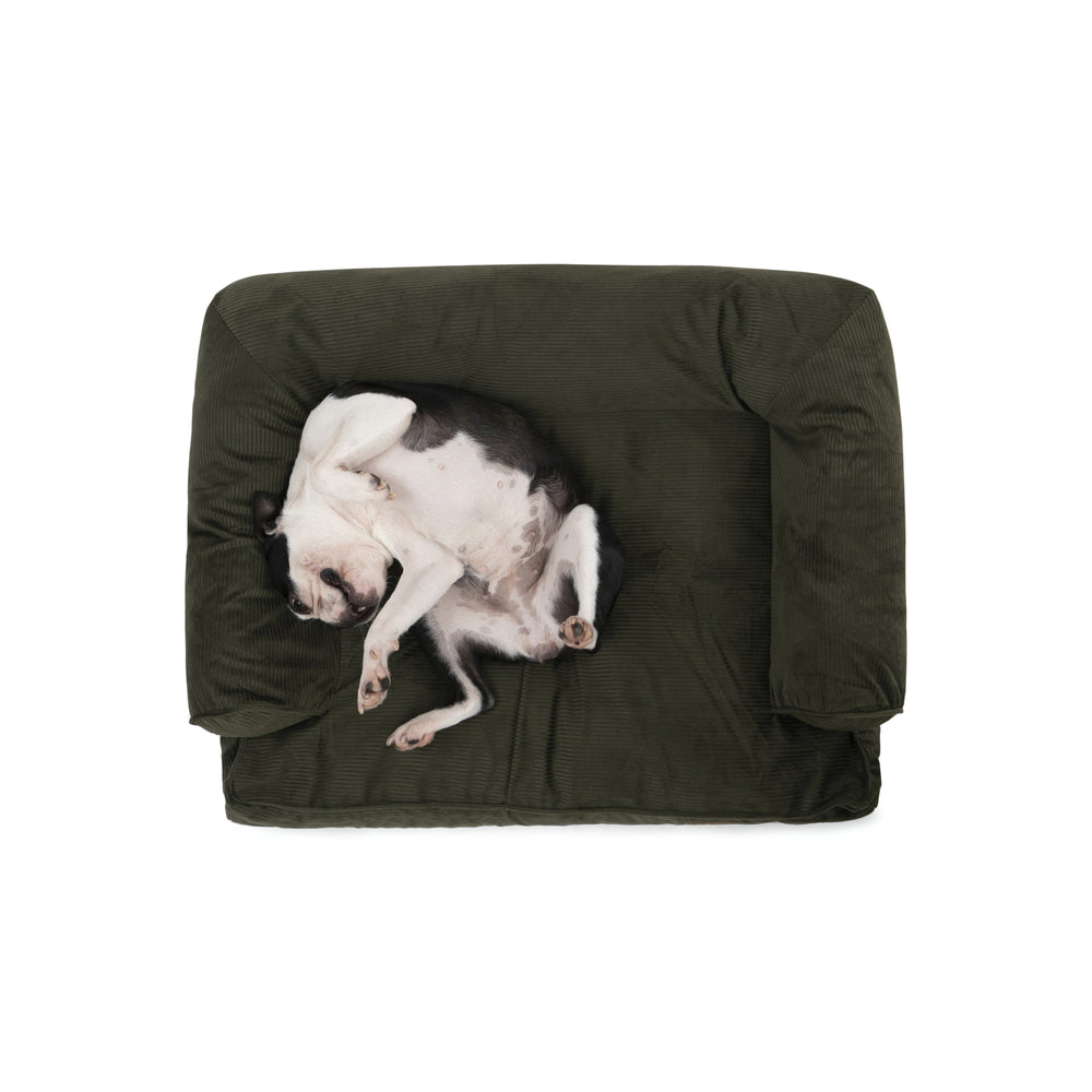 Charlie&#39;s Corduroy Dog Sofa Bed Green Small