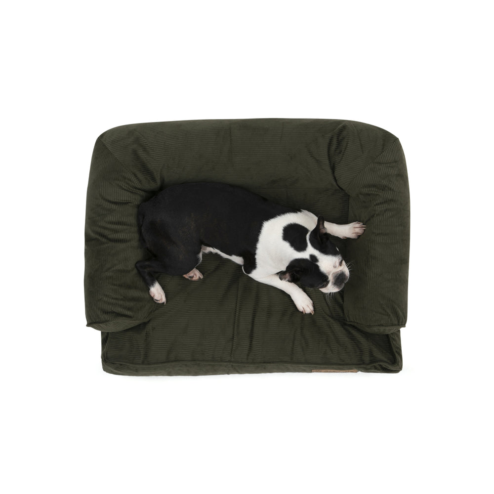 Charlie&#39;s Corduroy Dog Sofa Bed Green Small