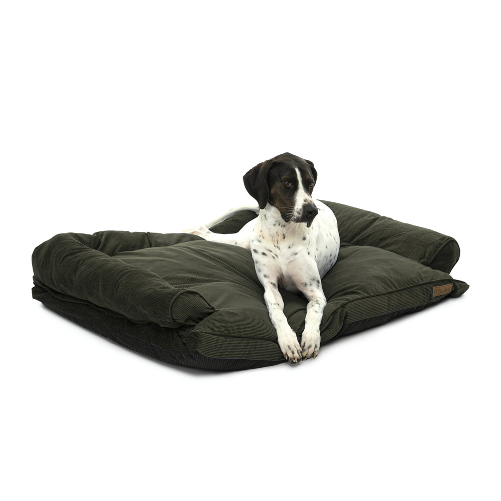 Charlie&#39;s Corduroy Dog Sofa Bed Green Large