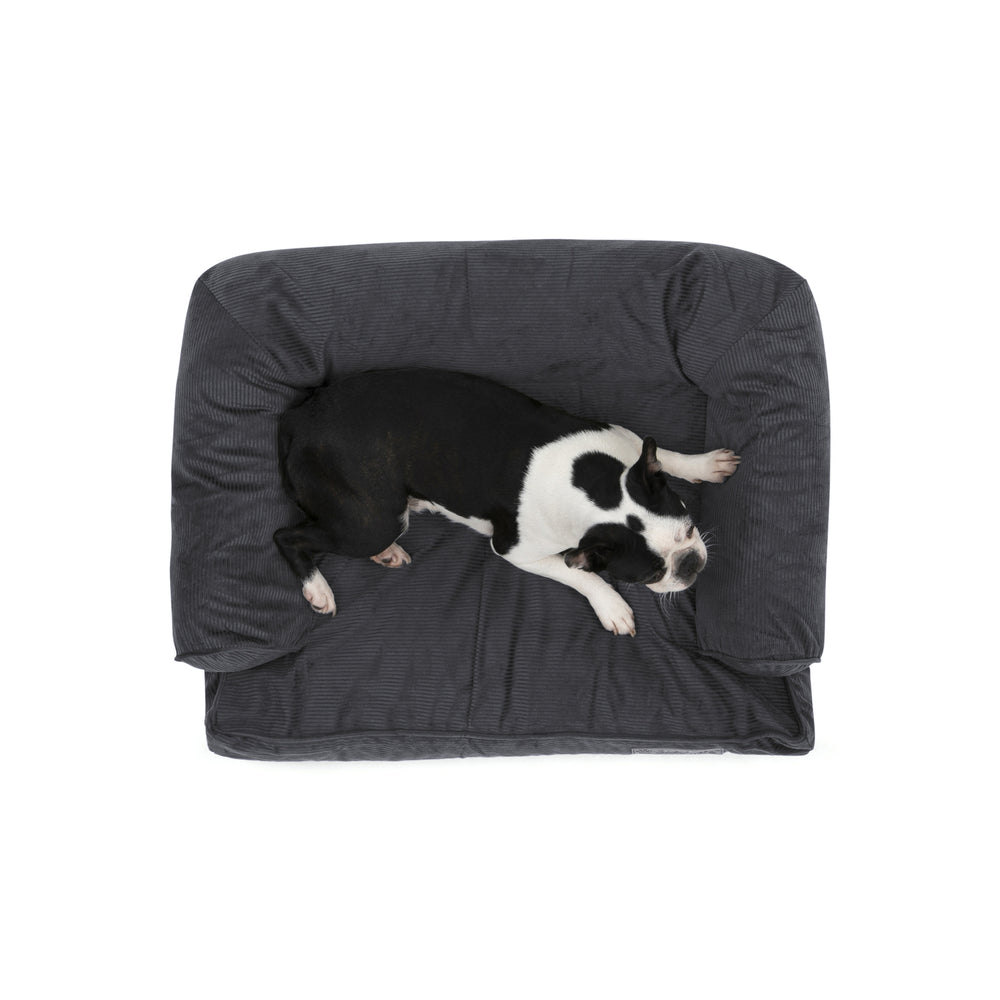 Charlie&#39;s Corduroy Dog Sofa Bed Charcoal Medium