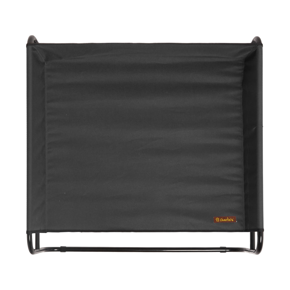 Charlie&#39;s High Walled Outdoor Trampoline Pet Bed Cot Black Small