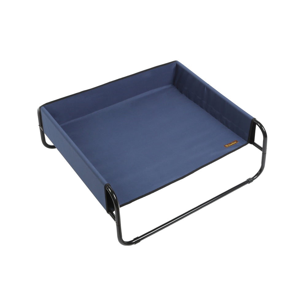 Charlie&#39;s High Walled Outdoor Trampoline Pet Bed Cot Blue Medium