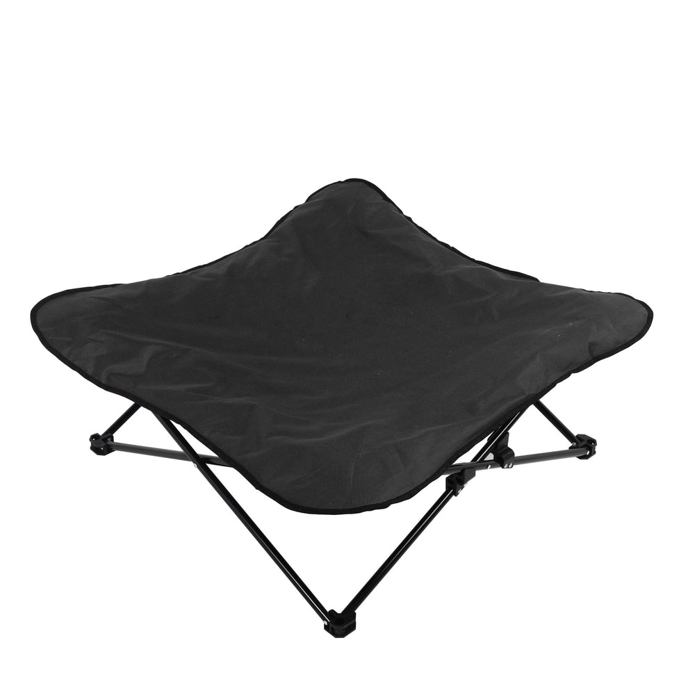 Charlie&#39;s Foldable Outdoor Camping Dog Bed Black Large