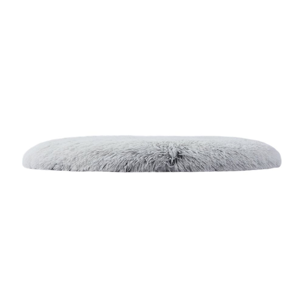 Charlie&#39;s Shaggy Faux Fur Round Calming Dog Mat Arctic White Medium