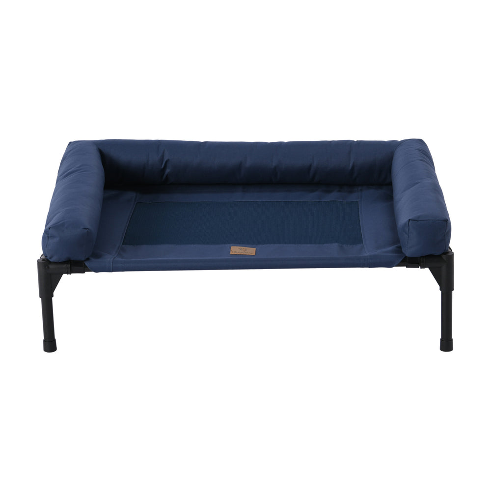 Charlie s Pet Trampoline Bolster Sofa Bed Blue Medium 81.3 x 63.5 x 26.7cm