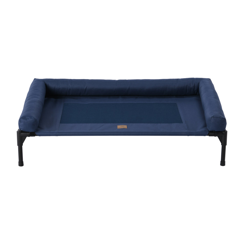 Charlie s Pet Trampoline Bolster Sofa Bed Blue Large 108 x 76.2 x 26.7cm