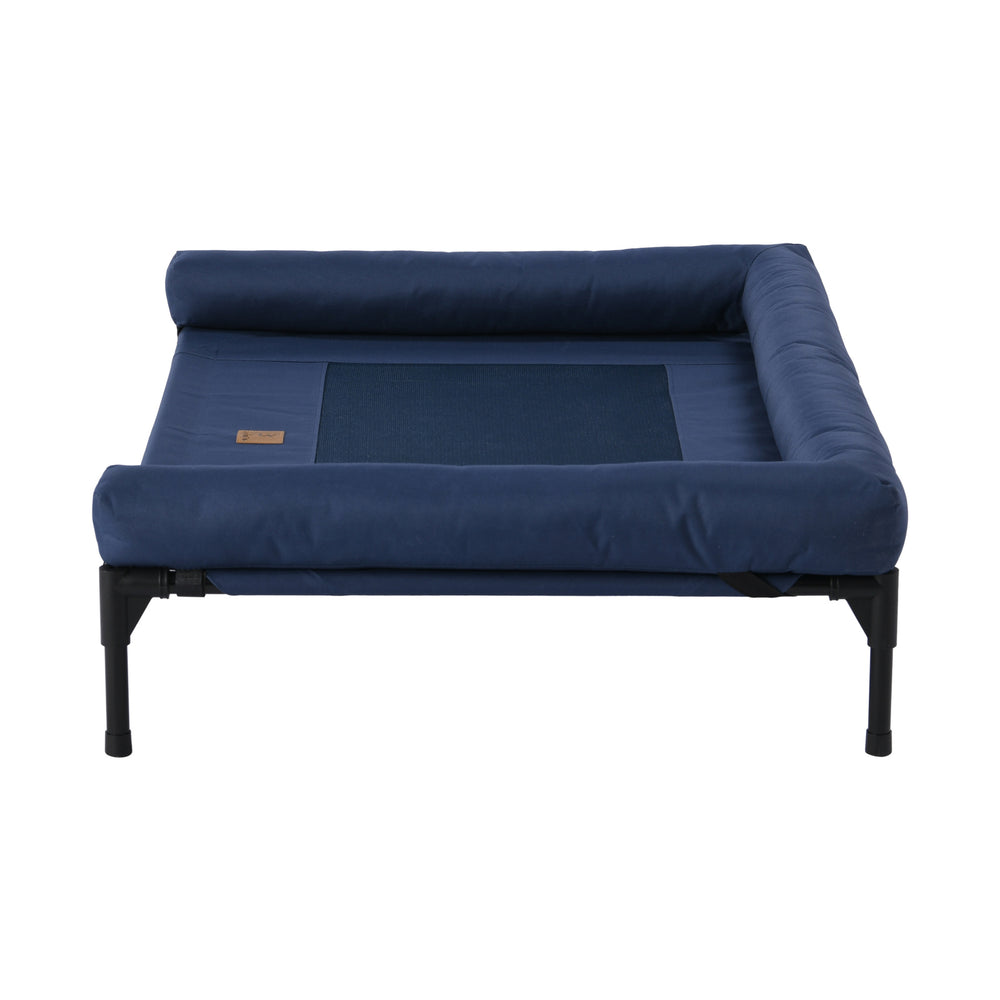 Charlie s Pet Trampoline Bolster Sofa Bed Blue Large 108 x 76.2 x 26.7cm