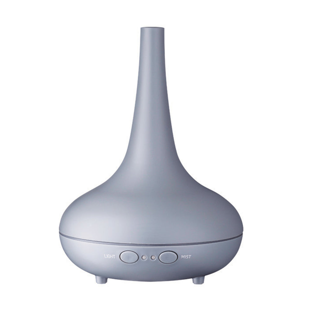 Essential Oil Diffuser Ultrasonic Humidifier Aromatherapy LED Light 200ML 3 Oils 15 x 15 x 20cm Matte Grey