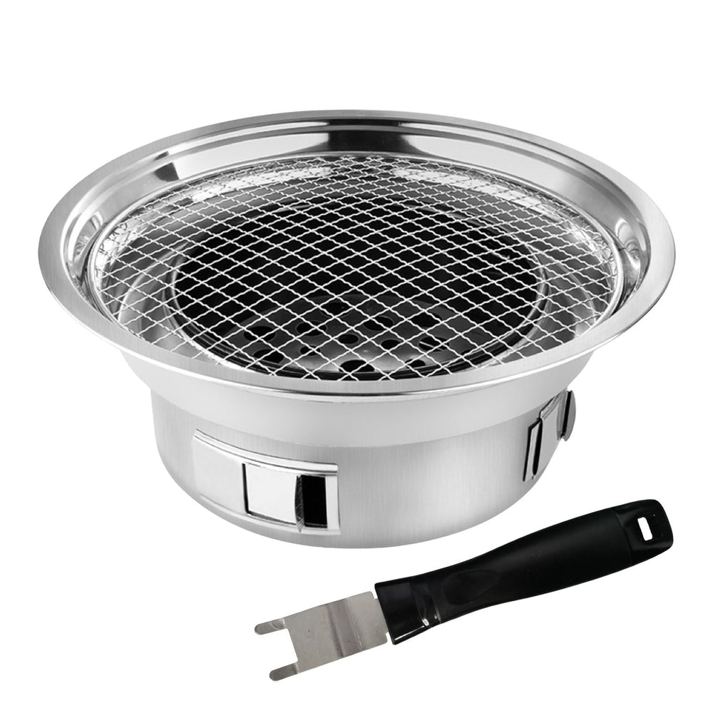 Kiliroo Portable Multifunctional Outdoor Camping Charcoal BBQ Grill Stove Silver
