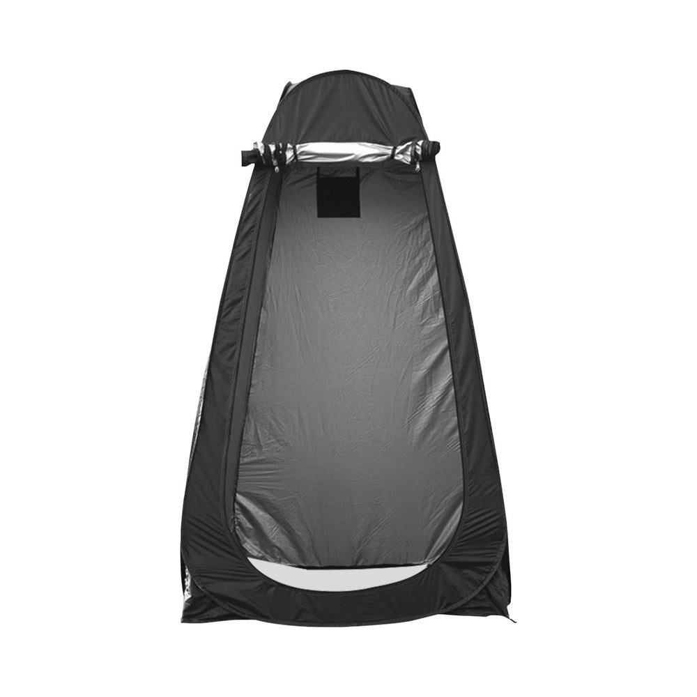 Kiliroo Portable Camping Outdoor Pop Up Privacy Shower Tent with 2 Window Black
